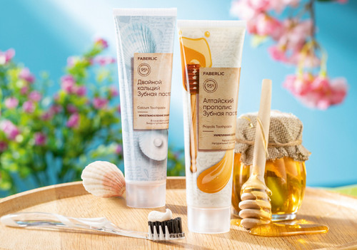 خمیر دندان عسل پروپولیس آلتای فابرلیک Faberlic Altai Propolis